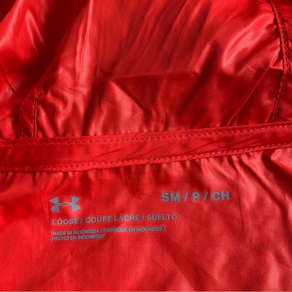 Under Armour | Red Hybrid Pullover Jacket Small - Picture 3 of 11